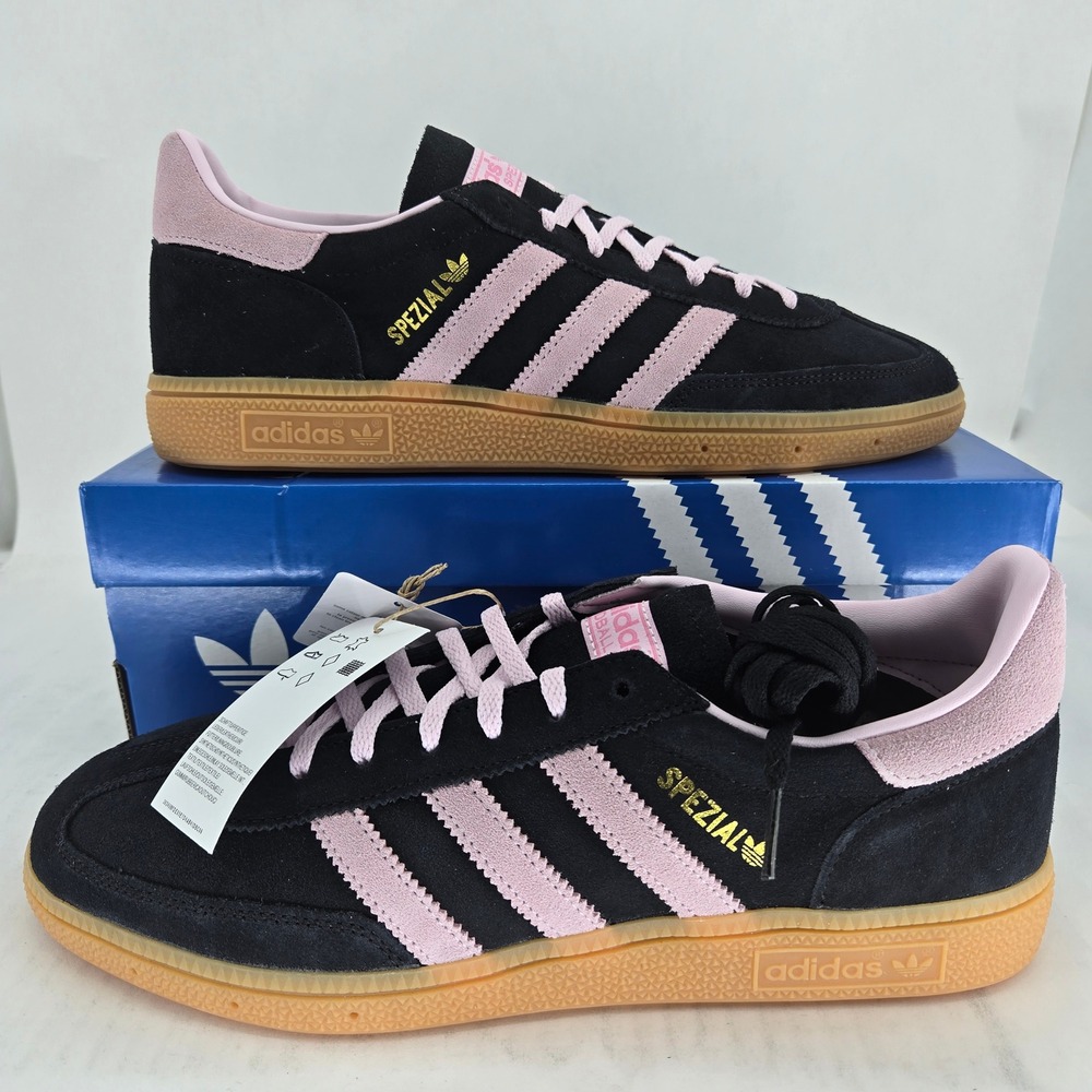 Adidas Handball Spezial W Core Black Clear Pink Gum IE5897 Womens 11 NWT